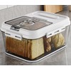 Olimingse Bread Box For Kitchen Countertop, Airtight Bread Storage Container,