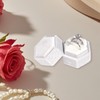 1 Piece Ring Box Wedding White Ring Box Wedding Hexagonal