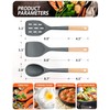 Pack of 3 Silicone Spatula, Non Stick Cooking Utensil Set,