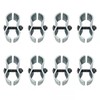 8PCS Panel Clamps,Chain Link Fence Parts,Dog Kennel Clamps For Round