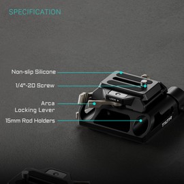 Tilta TA-HABP-B LWS Arca Base Plate Height Adjustable Quick Release Plate 15 mm Black