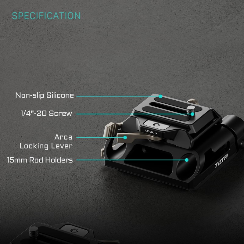 Tilta TA-HABP-B LWS Arca Base Plate Height Adjustable Quick Release