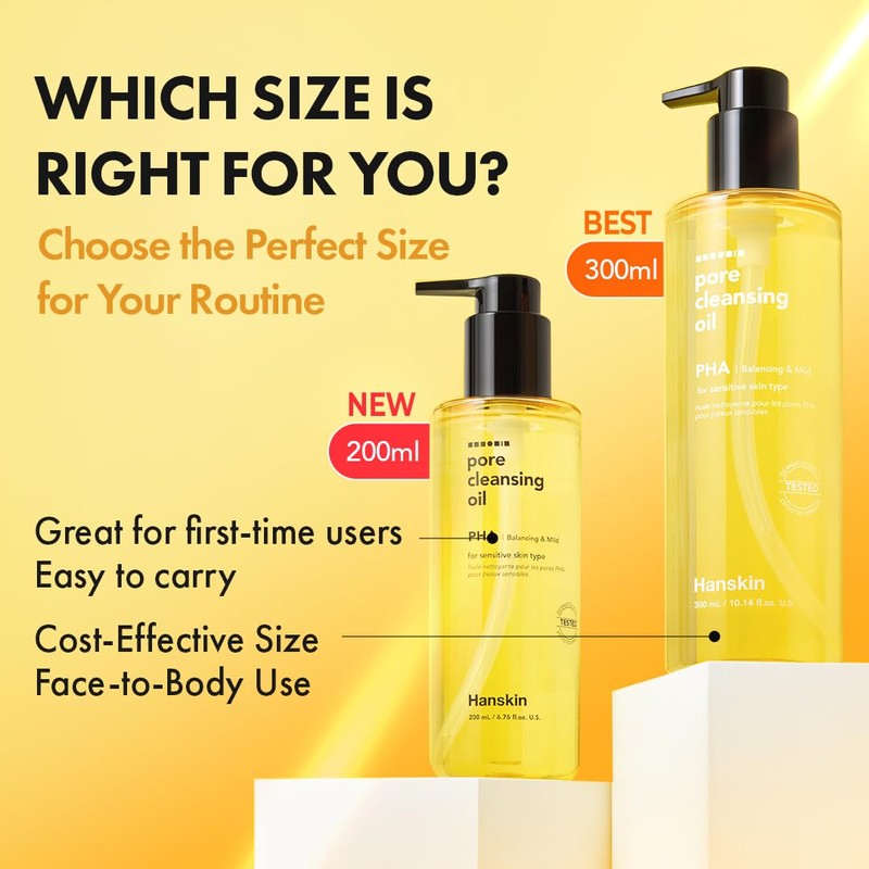 Hanskin PHA Pore Cleansing Oil - Korean Deep Pore Cleansing