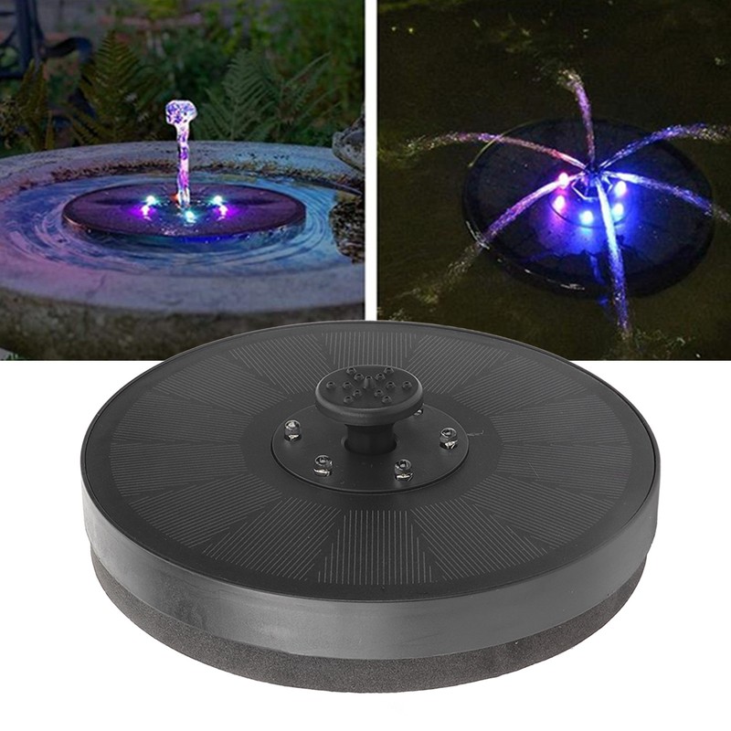 3W 7V Solar Lighted Fountain with Nozzle Floating Fountain Pump