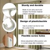 sjjjs 2 Piece Curtain Pole Bracket Set 28mm Diameter Aluminum