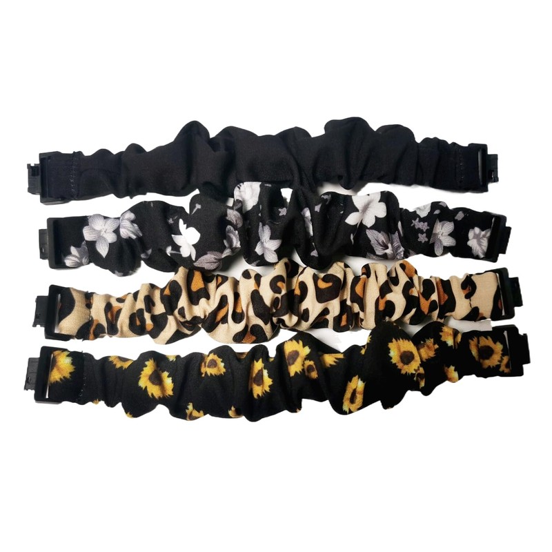 AIEDE 2Pcs Women Men Scrunchie Elastic Braided Solo Loop Stretchy