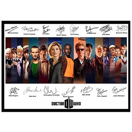 New for 2023/2024 Doctor Who signed/Autographed print All Doctors (Dr Who) (A4 Print 29.7cm x 21cm)