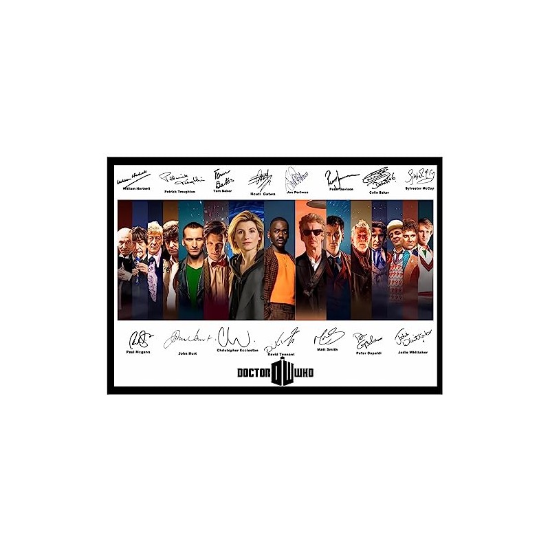 New for 2023/2024 Doctor Who signed/Autographed print All Doctors (Dr