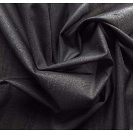 Marent brand Lightweight Fusible Iron On Premium Interfacing Fabric 150cm wide (Per Metre) White Black Charcoal (Black)