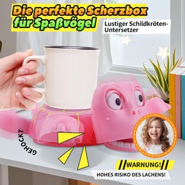 3D Printed Turtle Coaster, Funny Coaster Turtle When You Put a Cup on the Back of the Turtle Makes It A Funny Facial Expression For Turtle Lovers