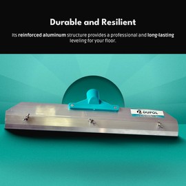 DUPOL - Epoxy Floor Squeegees - Notched Squeegee 16” are Used to Apply Heavy coatings Such as epoxy, Urethane, Cement Self-Leveling. The Best Serrated Squeegee to Apply epoxy Floor coverings.