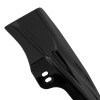 HDBUBALUS Glossy Black Mid-Frame Air Deflector Heat Shield Fit For