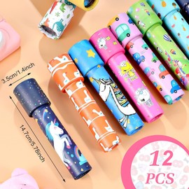Piucrty Kaleidoscope Children's 12 Pieces Party Bag Children's Birthday Party 8-10 Years Party Favours Birthday Gift Tombola Prizes Children Give Aways Farewell Gift Small Meaningful Gift Gifts