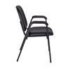 Regency Ace Vinyl Stack Chair, Black