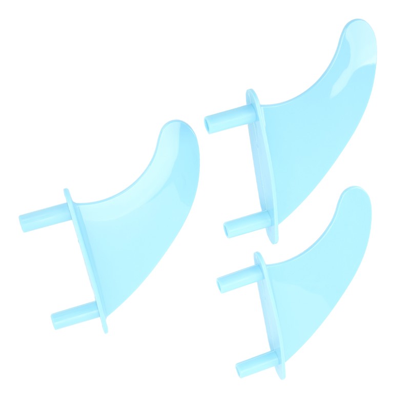 Surfboard Fins Soft Top Tri Fin Set PVC Plastic for