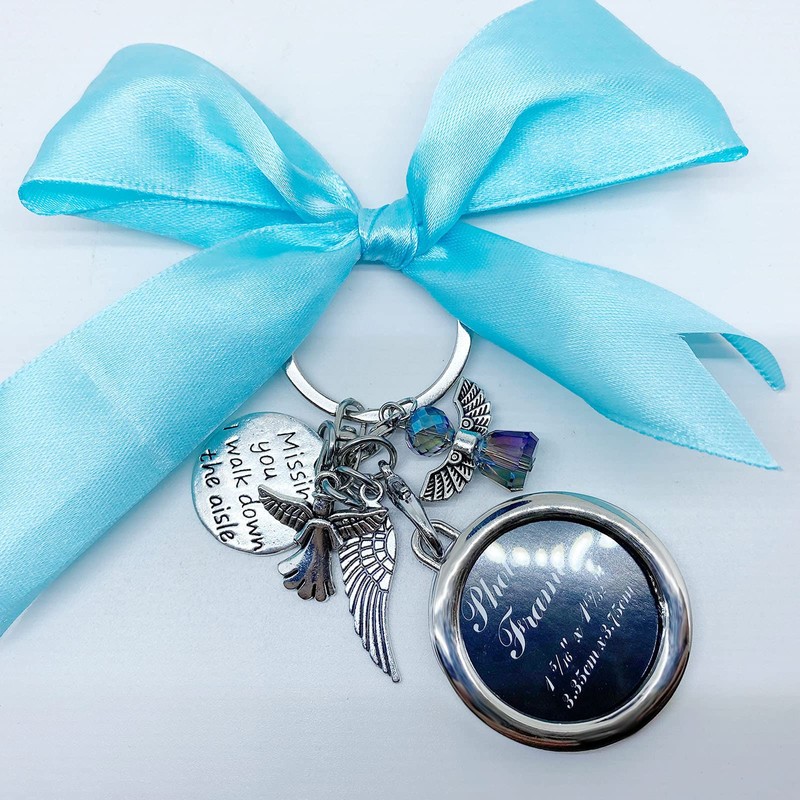 HLXFF3 ZTMERLO Bride Memorial Charm Wedding Bouquet Charm Missing You