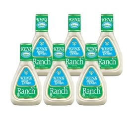 Ken’s Steakhouse Dressing, Ranch Dressing, Gluten Free, Use as Dressing, Spread or Dipping Sauce for Added Flavor (Ranch, 16 Fl Oz (Pack of 6))