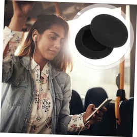 KONTONTY Replacement Kit Pcs Headphone Sponge Covers Black Mm Ear Cushion for Headset