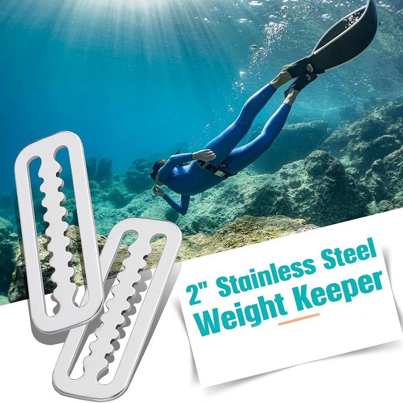 Ginobili Pack of 10 2 Diving Belt Slide Stopper Weight