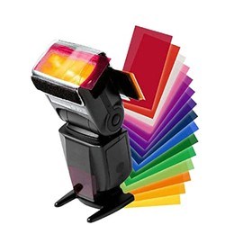 jojofuny Flash Gel Filter Kit for Lighting Effects for Photography Lightweight and Temperature Filters Compatible Flash Units