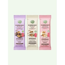 [3-piece tasting set] Peba Real Chocolate Protein Bar 40g [Dark White Cookie & Cake] / [맛보기3종세트] 빼바 리얼초콜릿 프로틴바 40g [다크화이트쿠앤크]