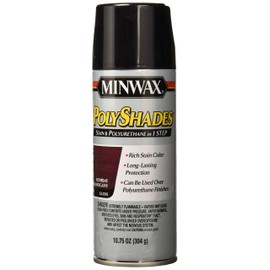 Minwax 3148000000 Polyshades - Stain & Polyurethane in 1 Step, 10.75 ounce Spray, Bombay Mahogany, Gloss
