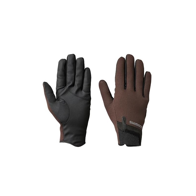 Shimano Titanium Alpha Gloves Full Cover GL-013V Brown L