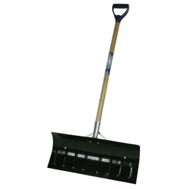 True Temper 1639300 Steel Snow Pusher with D-Grip Hardwood Handle