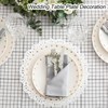 sourcing map 100 Pcs White Lace Paper Doilies 10.5 Inch