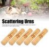 5Pcs Scattering Urns Carved Bamboo Leakproof Strong Portable Ash Scattering