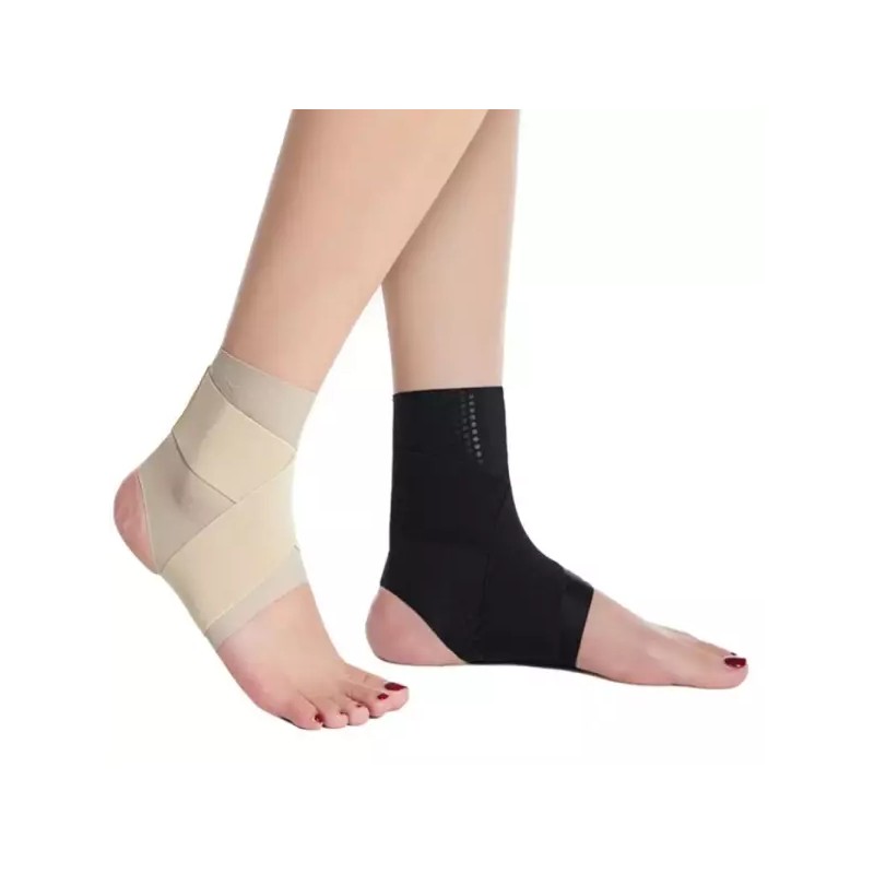 남여공용 얇은 소재 스판력 좋은 스트랩 발목 보호대 [스킨] Unisex