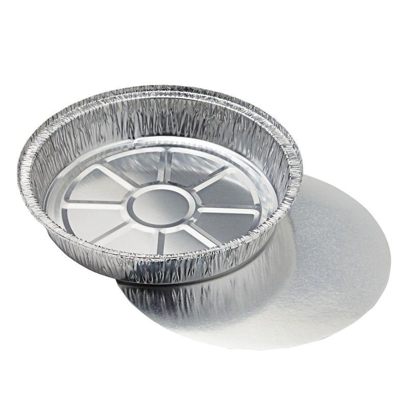 Juvale Round Aluminum Pans with Lids - Disposable Pie Pans
