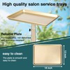 Champagne Gold Salon Tray, Salon Tray Cart Champagne Gold Salon