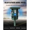 Solar Ultrasonic Animal Pest Repeller Outdoor Four Speakers Mechanical Wave