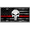 Thin Red Line Fireman Fire Fighter Car Vanity Tag -