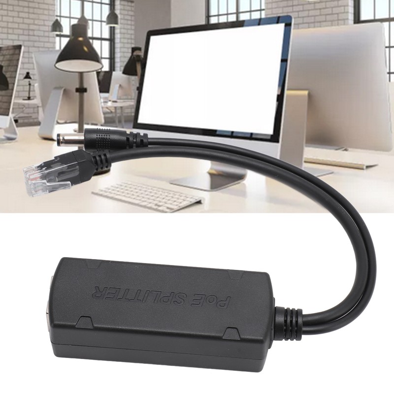 Gigabit PoE Splitter 10 100 1000Mbps 12V 2A Output Buffer