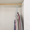 Set of 4 Space Saving Clothes Hangers - Grey Durable