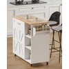 CHOEZON Kitchen Island Trolley with Power Outlet, Spice Rack, Rolling