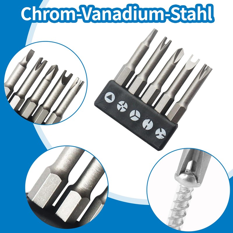 IUSOT Triangle Screwdriver Set, 5-Piece Special Screwdriver Bit Set 50