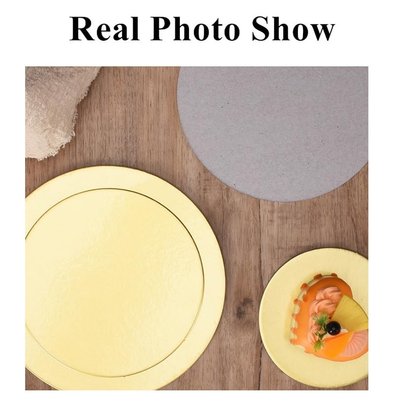Generic [20/40/100pcs] 8 in White Cakeboard Round,Disposable Cake Circle Base