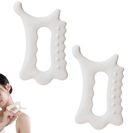 2Pcs Gua Sha Tool,Face and Body Gua Sha for Cellulite and Toning for Lymphatic Drainage and Skin Tightening, Comfortable Handheld Design for Home Care and Professional Use