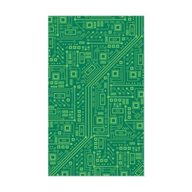 CafePress Green Circuit Board Rectangle Bumper Sticker Car Decal