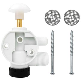 Xspeedonline New RV Toilet Water Valve Kit 385314349 for Pedal Flush Toilets for Camper, Trailer, Boat | Premium Performance in Prevention of Leakage | Increased Freeze Resistance