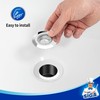 MR.SIGA Bathtub Drain Strainer, Stainless Steel Shower Bathtub Drain Hair