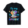 It's Okay To Be Different Autism Awareness Cute Elephant Tee