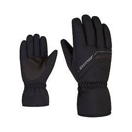 Ziener Grumas Men's Ski Gloves / Winter Sports Warm Lined Black 9