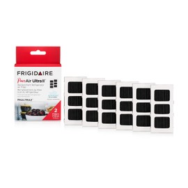 Frigidaire PAULTRA2 Pure Air Ultra II Refrigerator Air Filter with Carbon Technology to Absorb Food Odors, 3.8" x 1.8", 6 Count