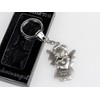Guardian Angel Key Ring 5 CM matte Silver-Plated Surface