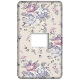 Panasonic [Full Color (Modern) Plate] [WN6001W] Outlet Switch Cover Plate Floral Flower (Elegant Pattern) No. 11
