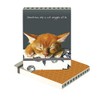 'Snuggle' Ginger Cat Small Pocket Blank Notebook Note Pad Notepad